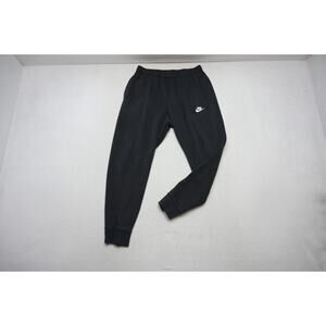 Nike Jogger Sweat Pants Tapered Cotton Blend Black W/Pockets Mens Sz Medium